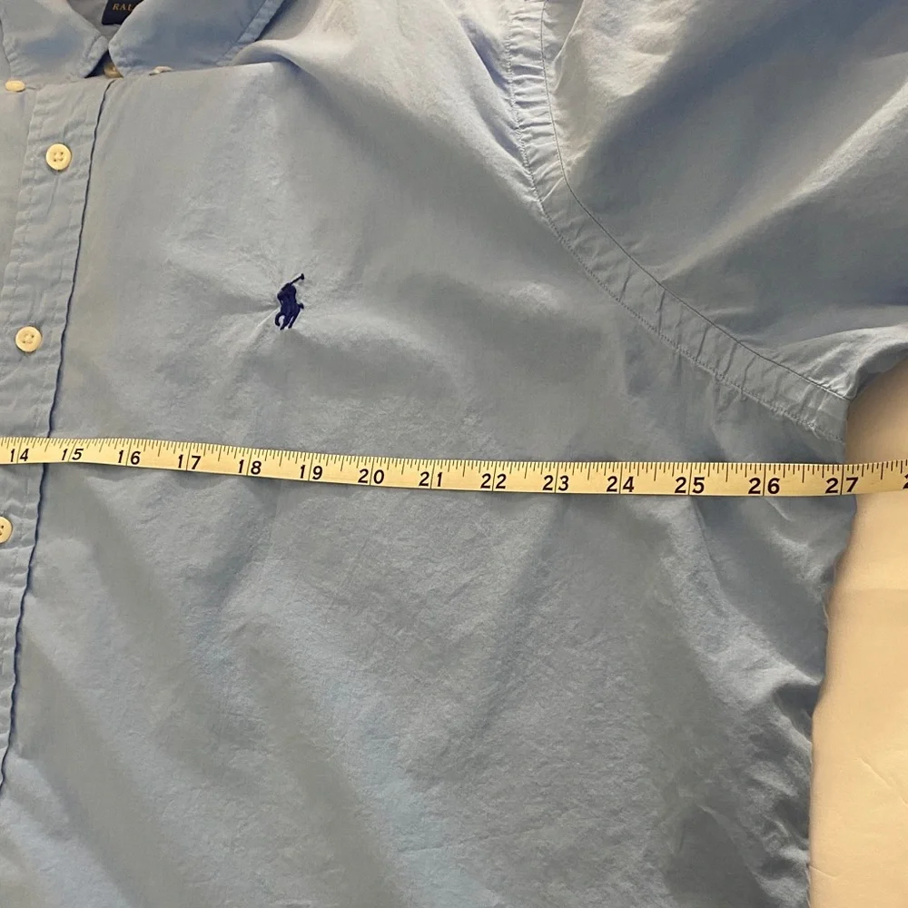 Polo by Ralph Lauren Men's Light Blue Button Down Shirt